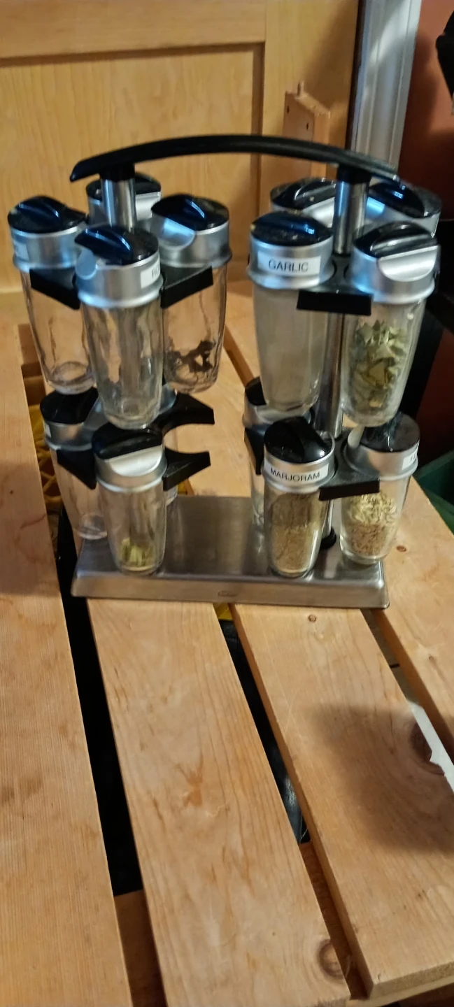 Rotating Spice Rack with 10 Jars - photo 3
