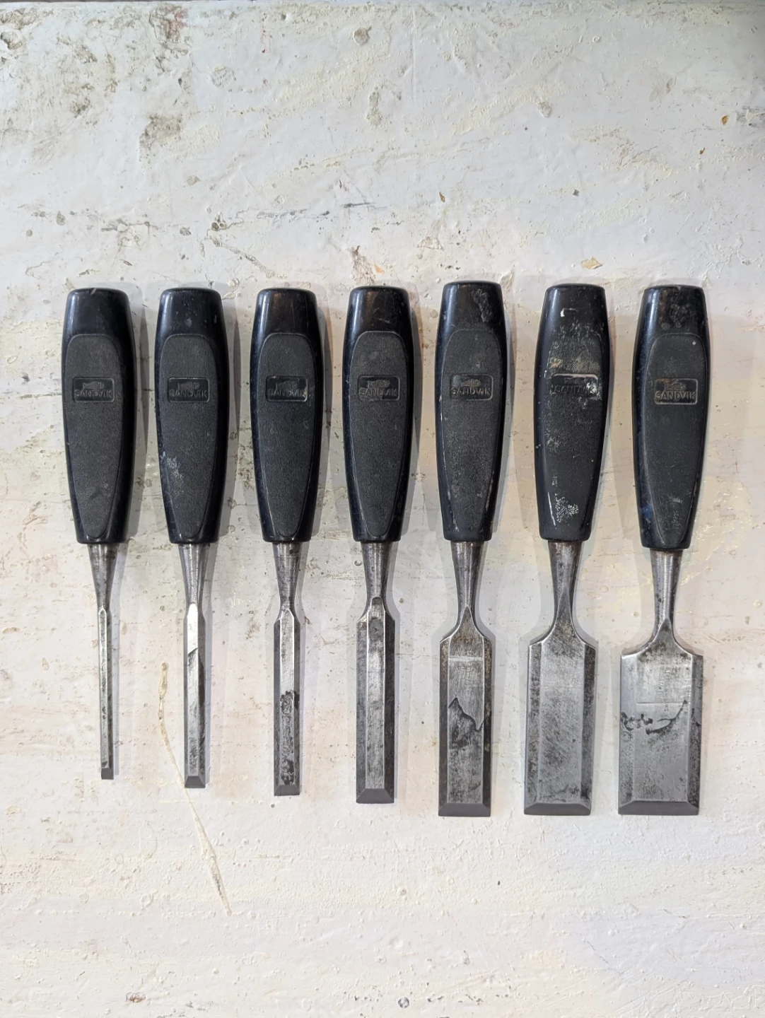 Sandvik Set of 7 Wood Chisels