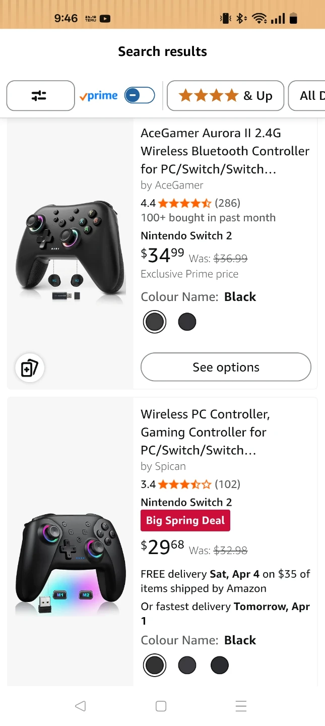 AceGamer Aurora Wireless Game Controller