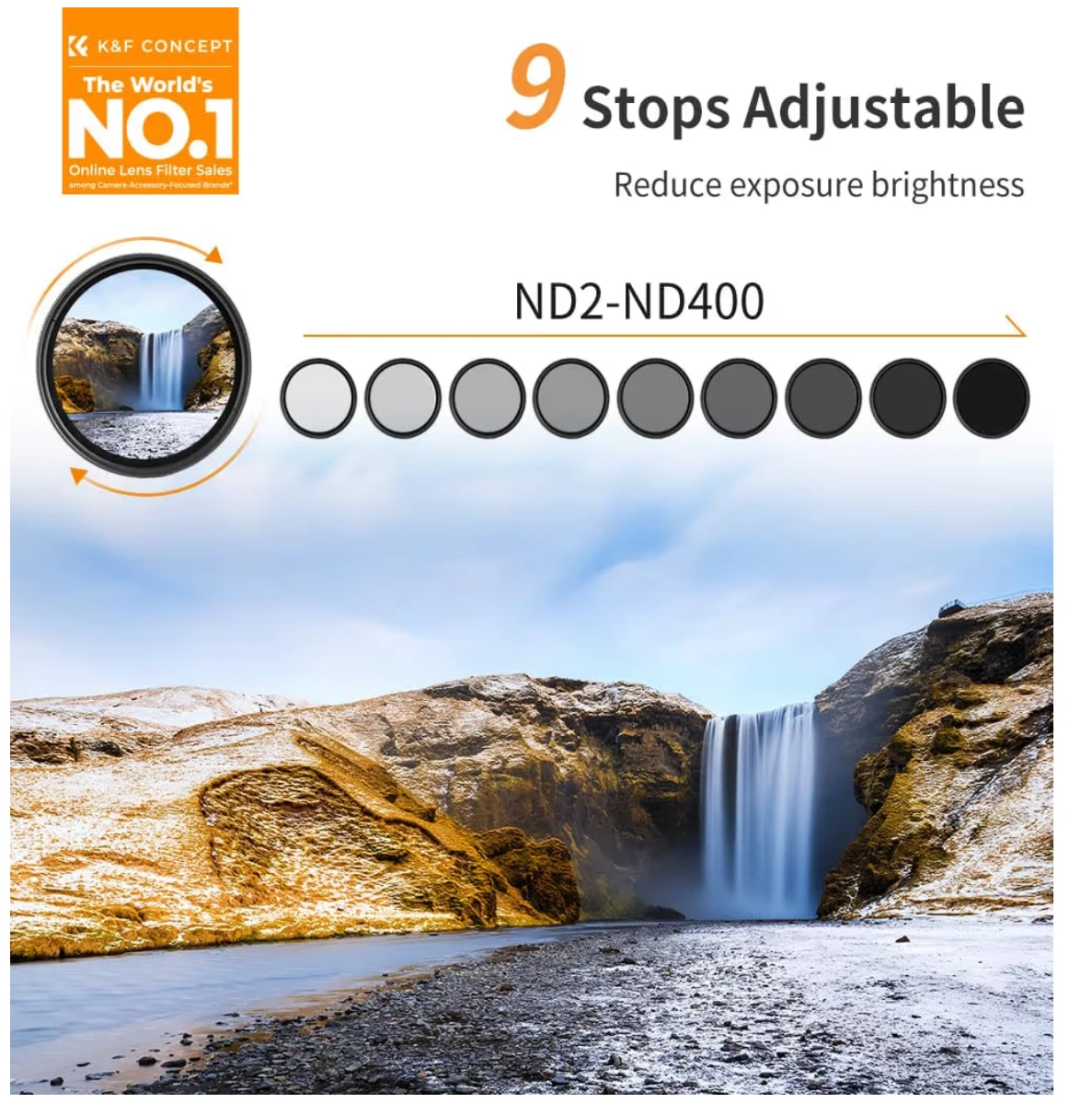 K&F Concept Variable ND2-400 Lens Filter 72mm - photo 5