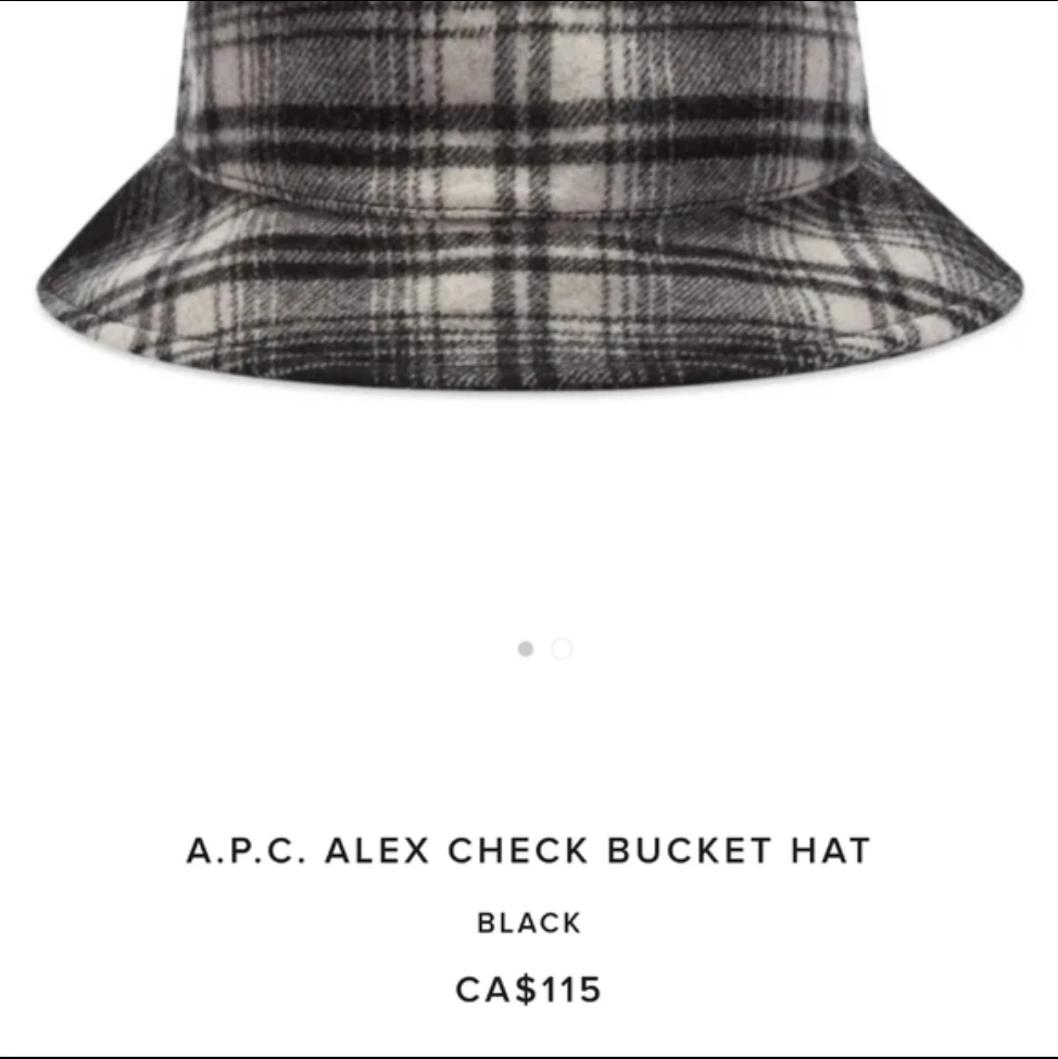A.P.C. Alex Check Bucket Hat - photo 5