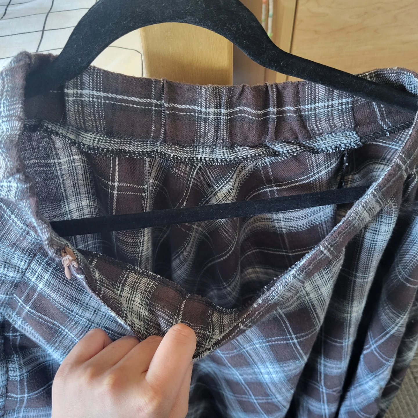 Brown Plaid Asymmetrical Skirt - photo 2
