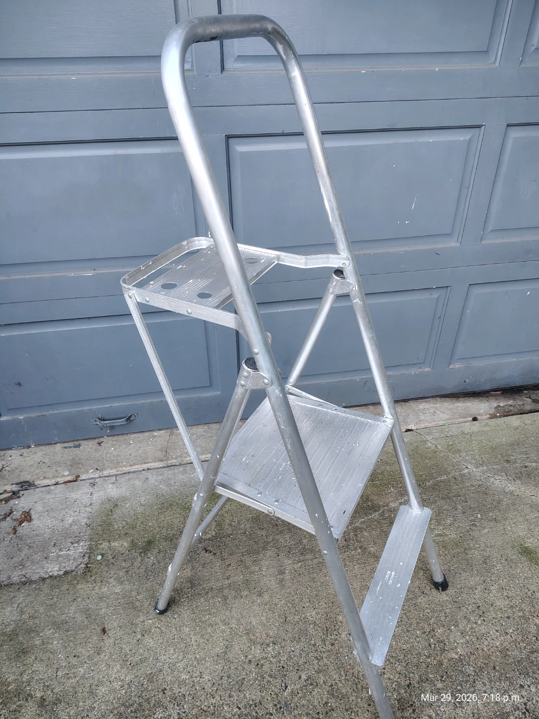 Aluminum Folding Step Painting Ladder with Tray