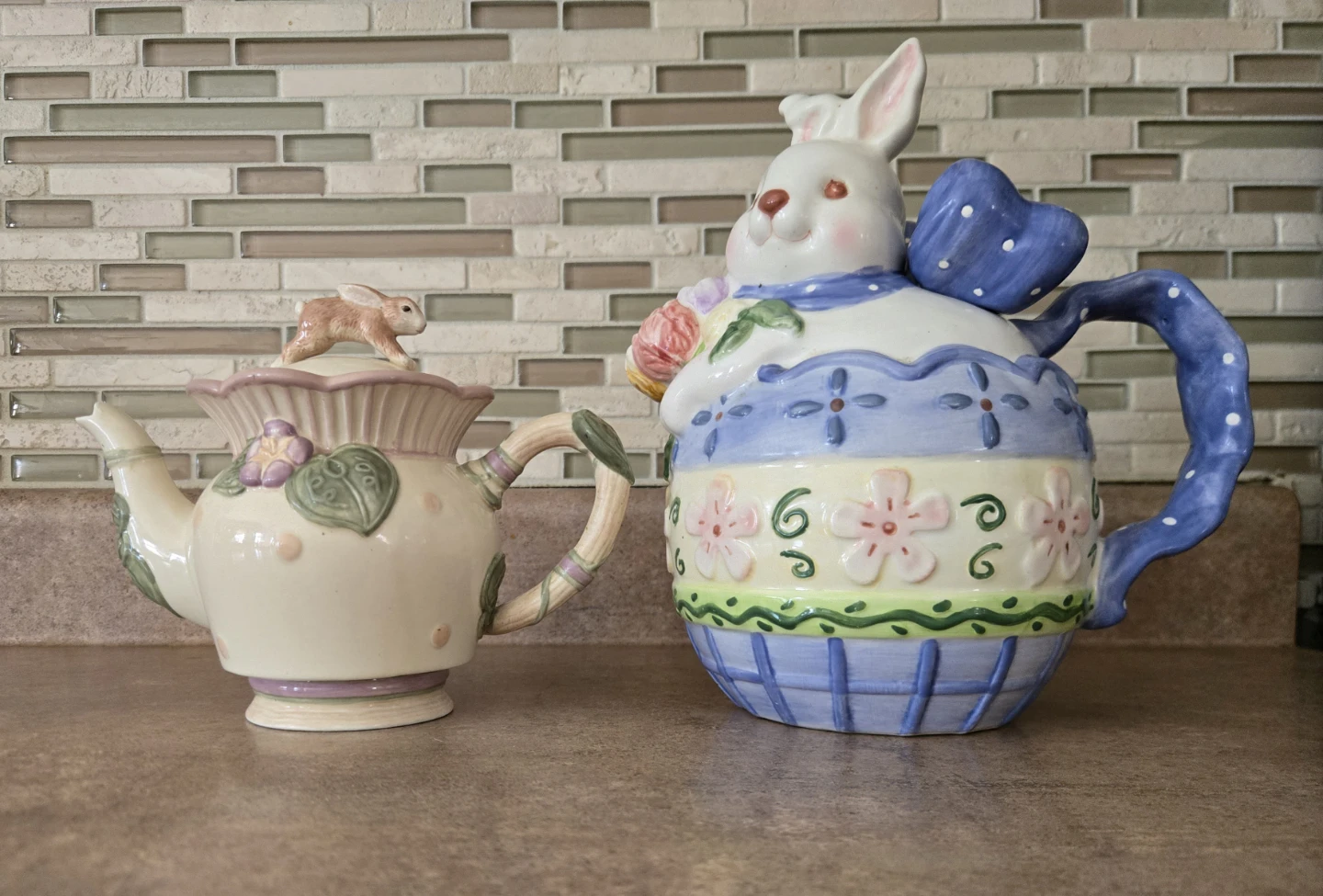 Easter Bunny Themed Teapots