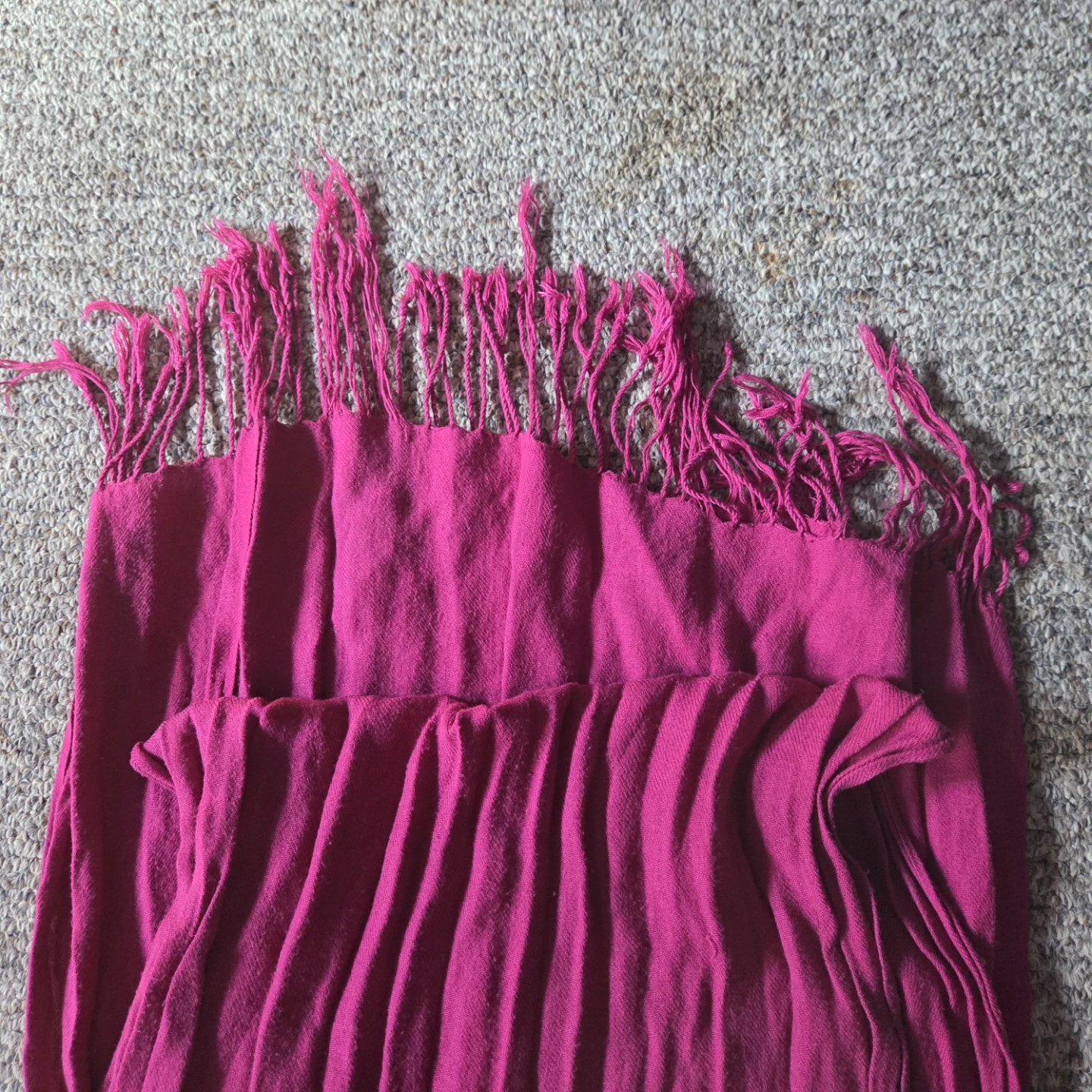 Bright Pink Fringe Scarf🧡 - photo 2