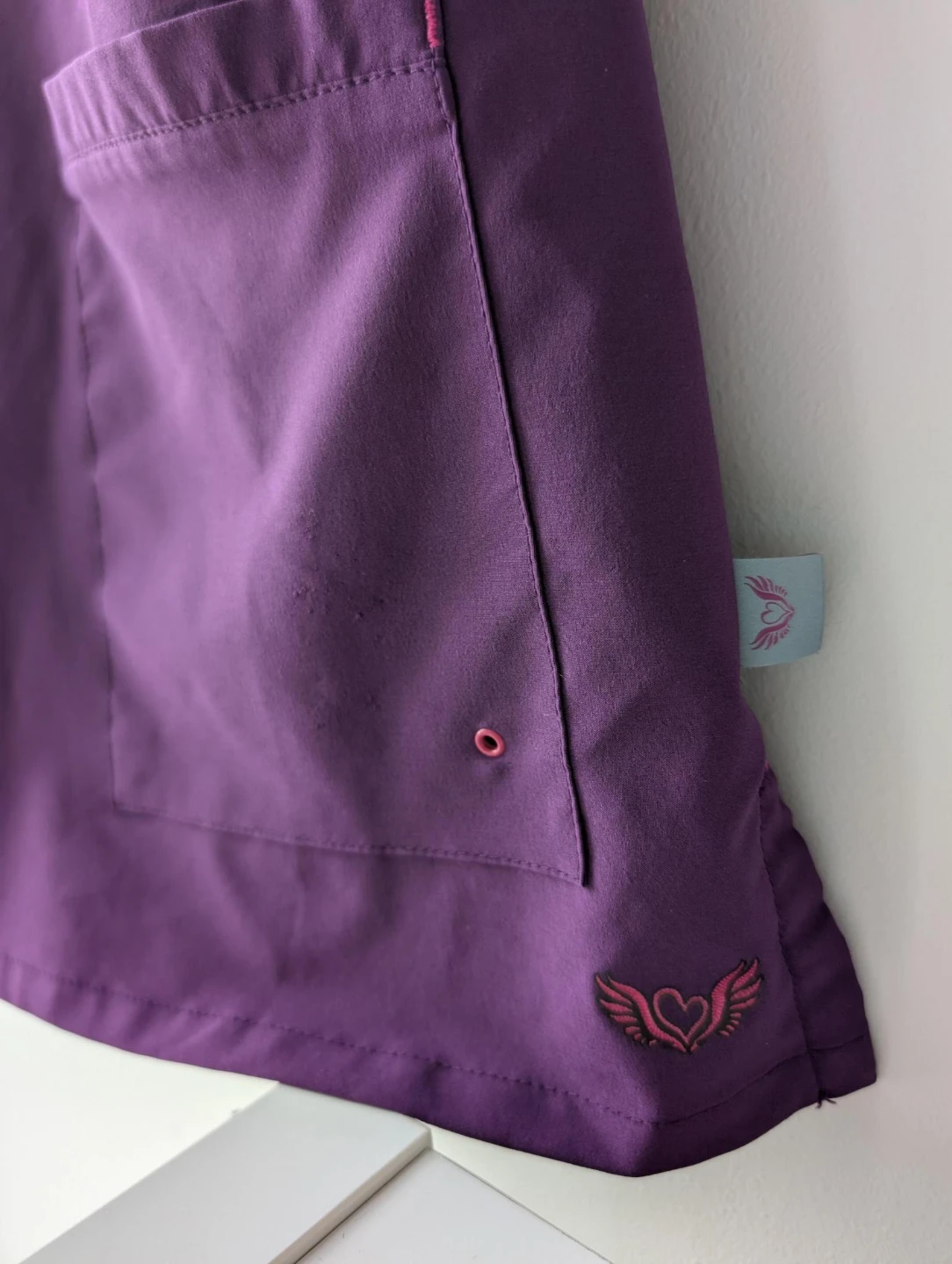 Xs Purple V-Neck Scrub Top - photo 3