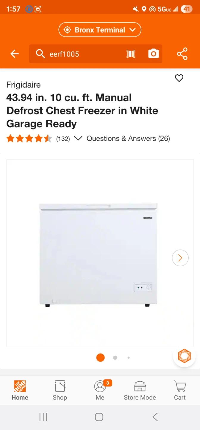 New Frigidaire 10 cu ft Chest Freezer - photo 2