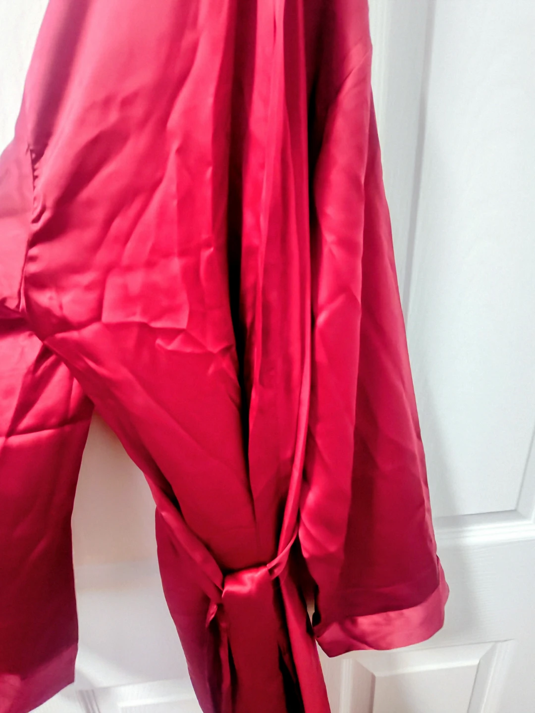 SilkTipsy Red Silk Robe - photo 2