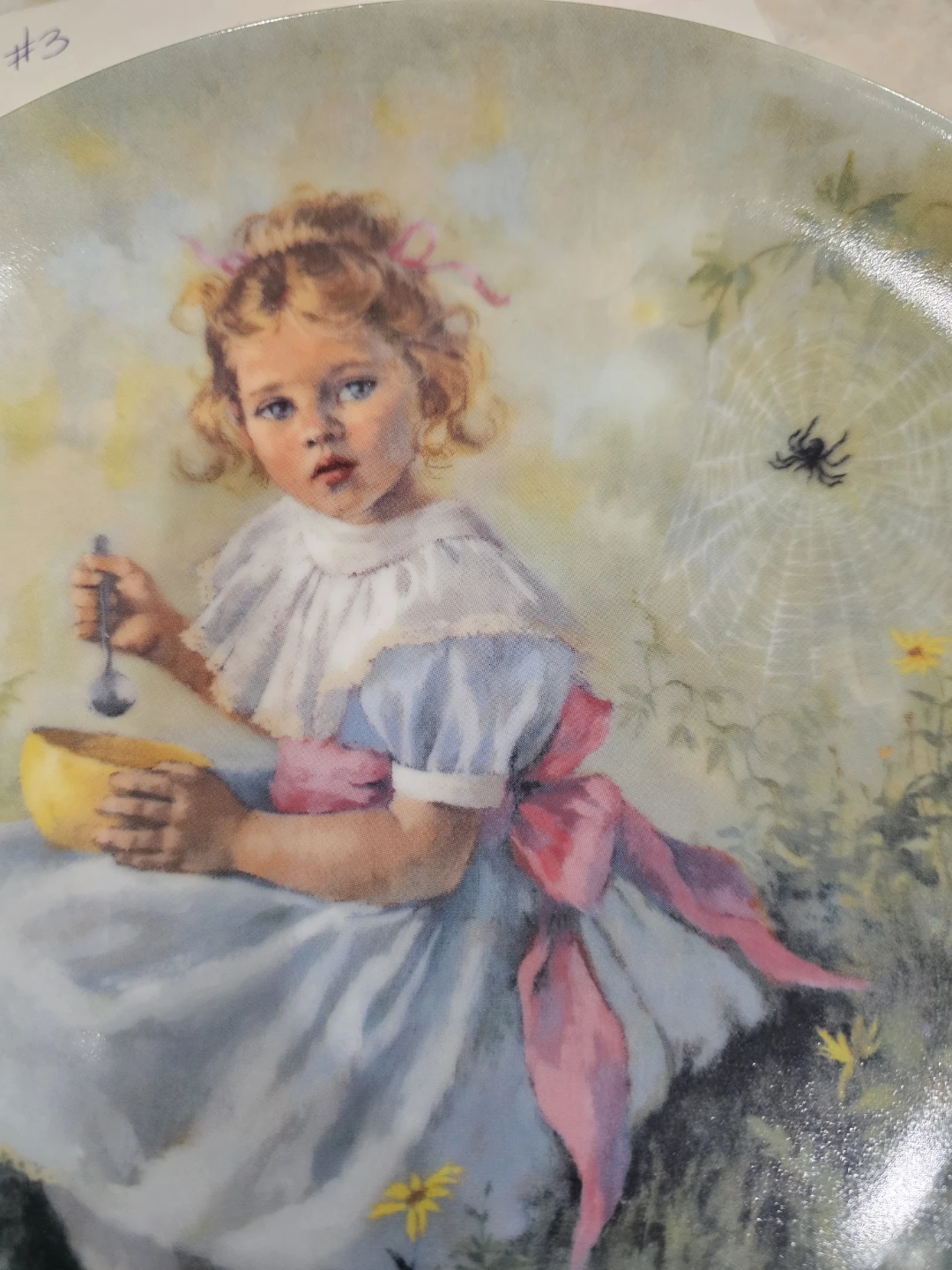 Reco "Little Miss Muffet" Collector Plate by John McClelland - photo 2