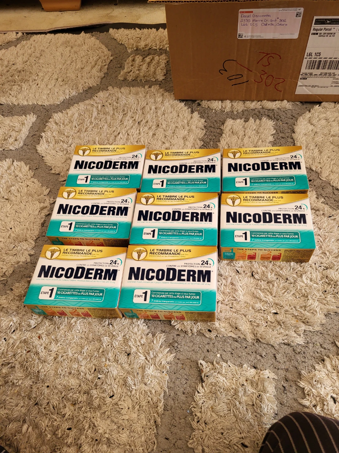 Nicoderm Step 1 Nicotine Transdermal Patches - 10 Cigarettes/Day
