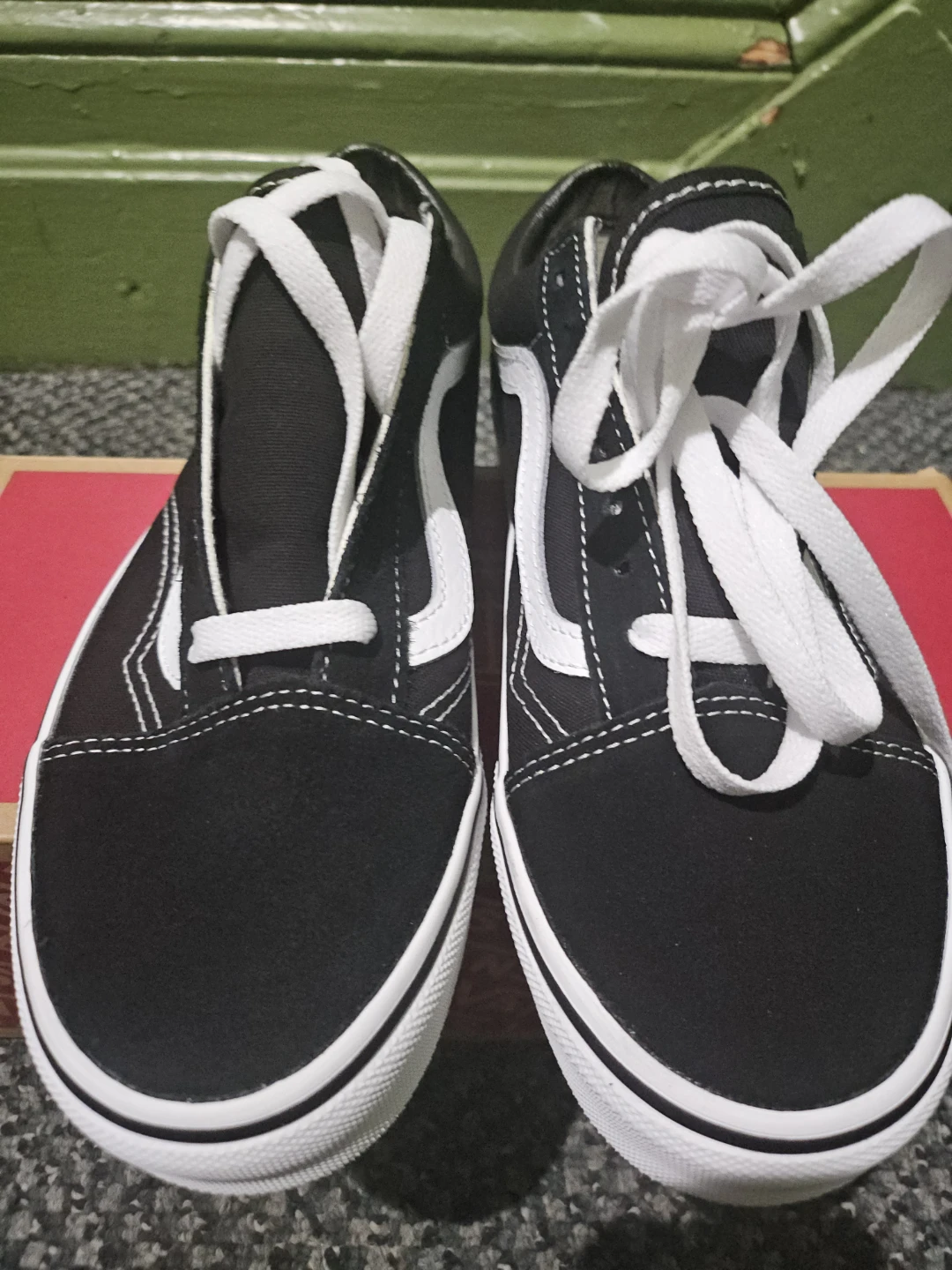 Vans Old Skool Black White Canvas Shoes - photo 2