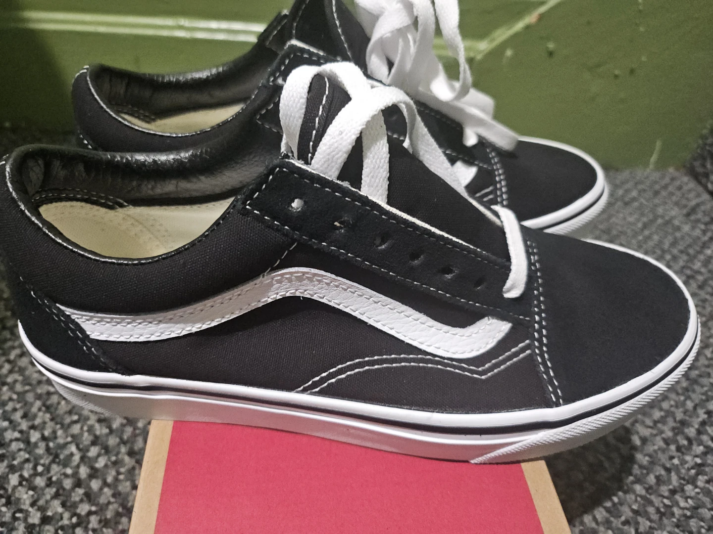 Vans Old Skool Black White Canvas Shoes - photo 4