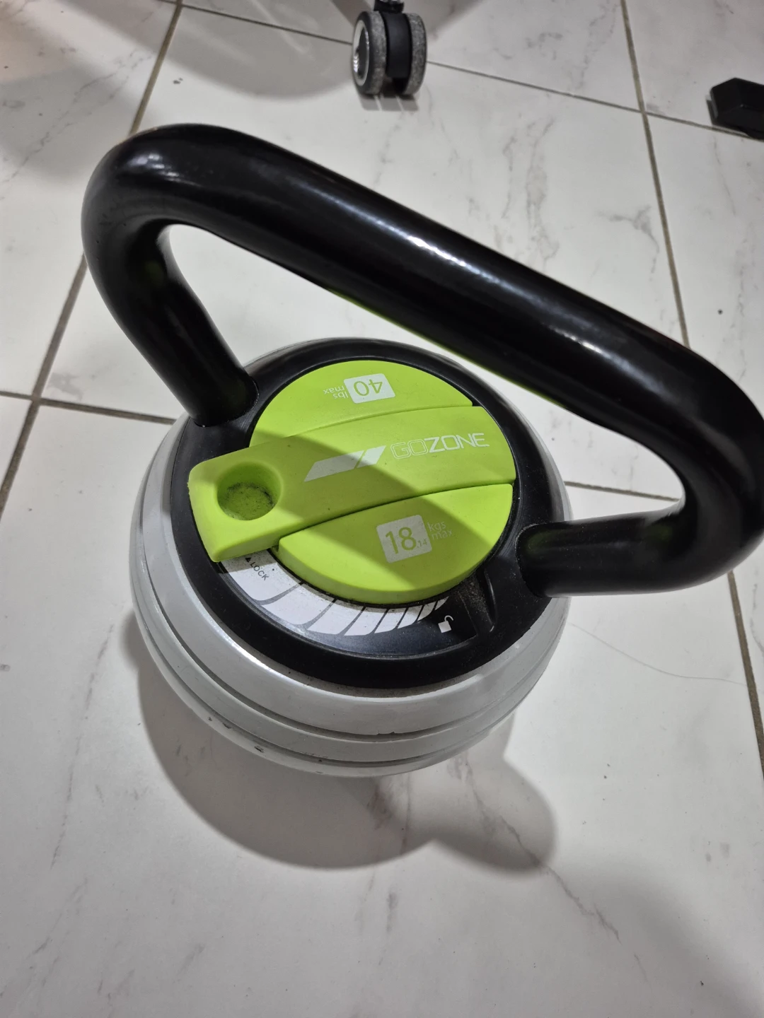 GoZone Adjustable Kettlebell - 18kg/40lbs - photo 2