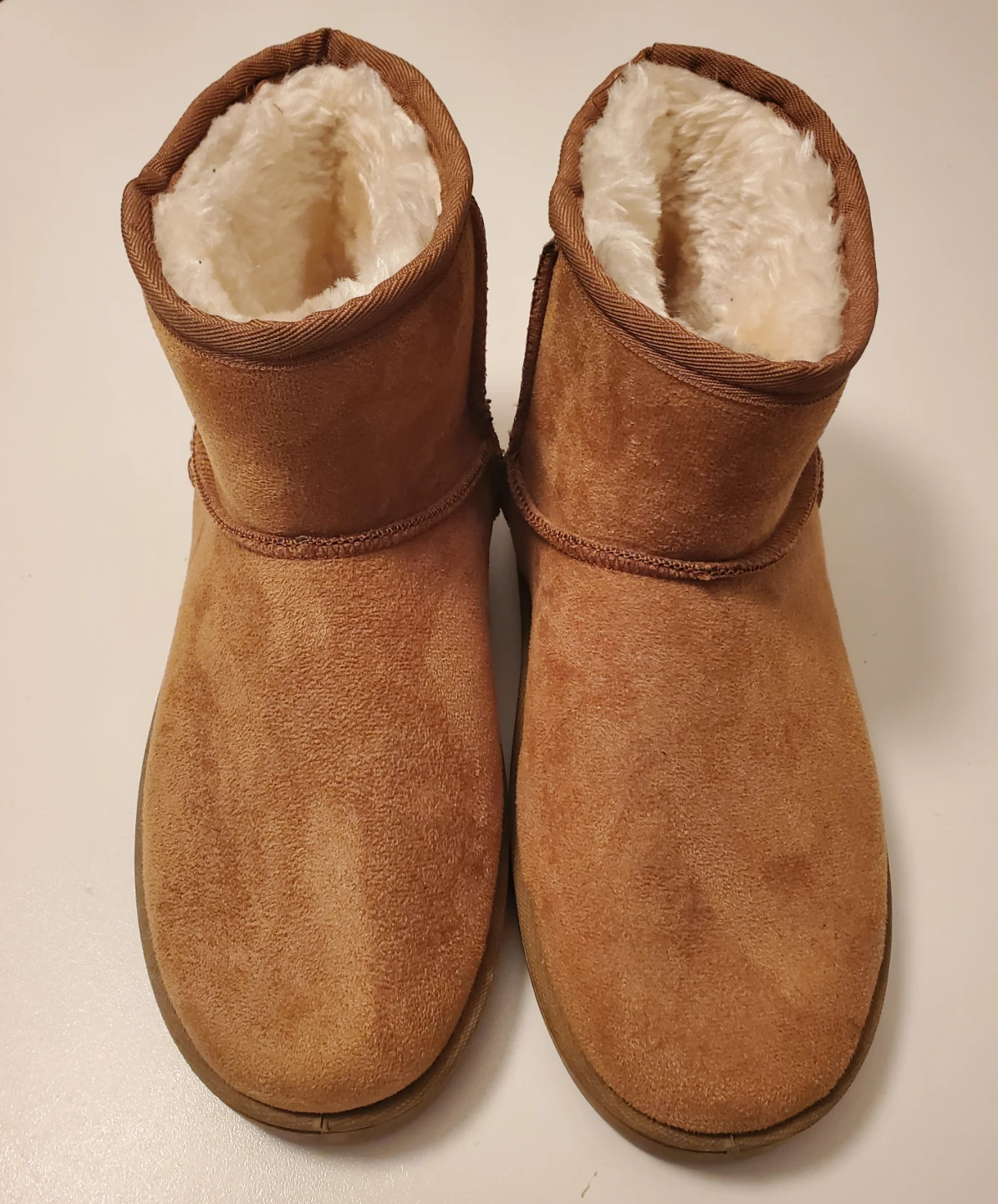 Brown Faux Suede Ankle Boots - photo 2