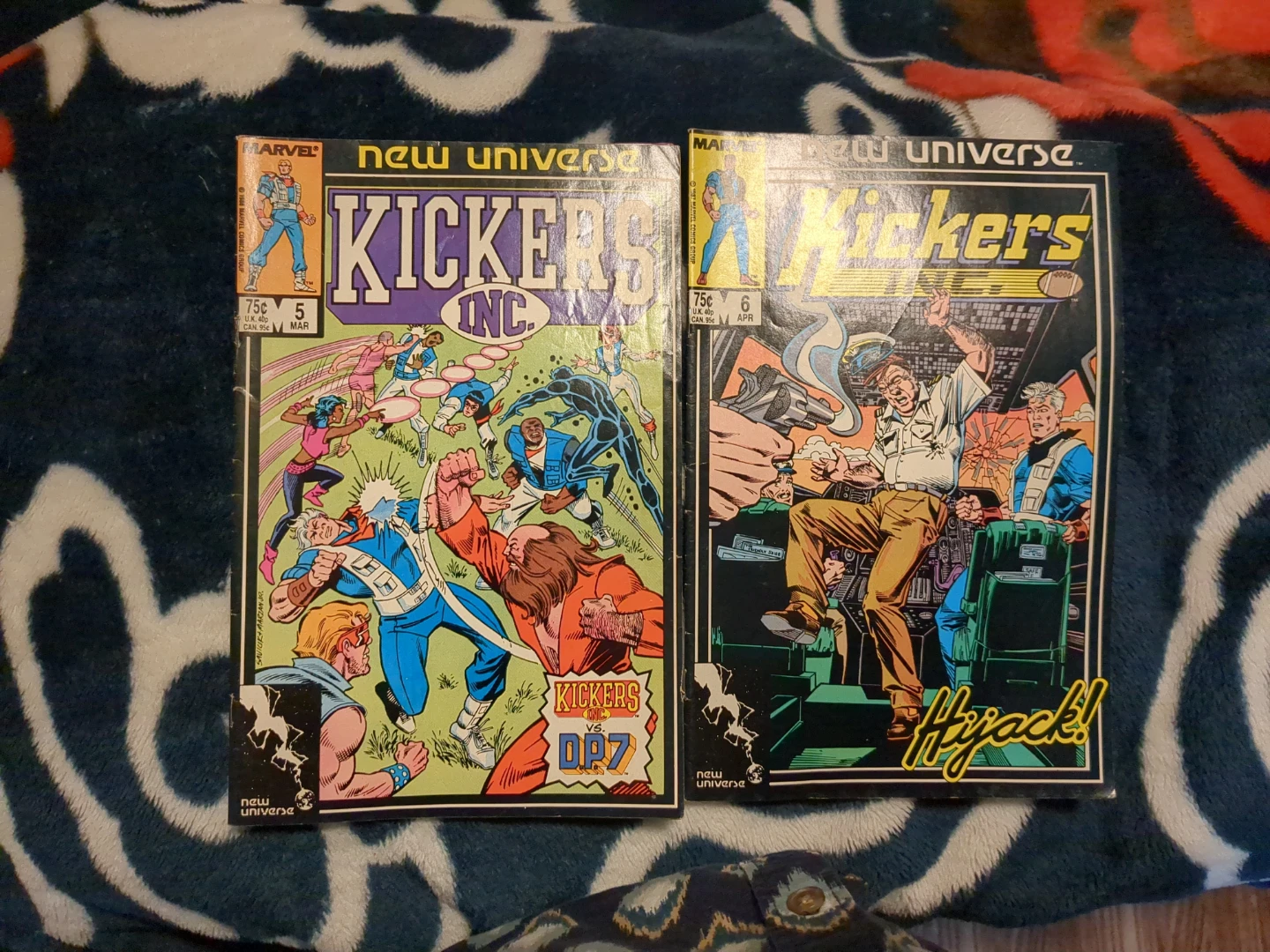 Marvel New Universe Kickers Inc. Comics Lot - Issues 5 & 6