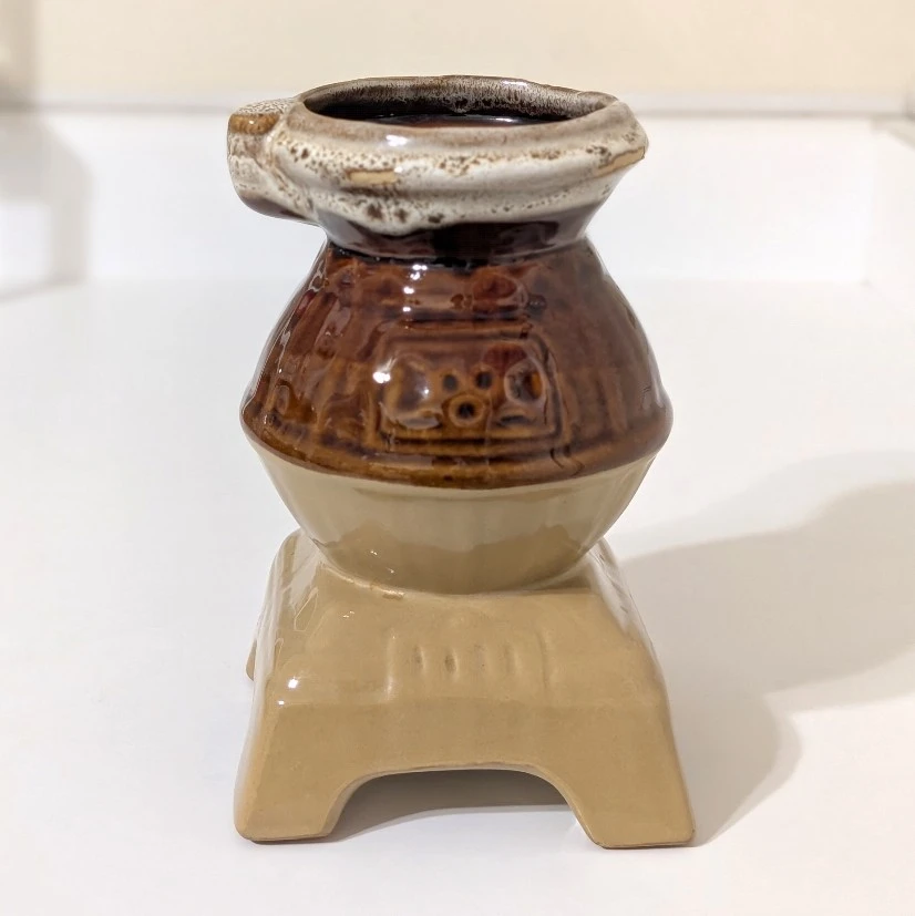 Vintage Decorative Pot Belly Stove Vase - photo 4