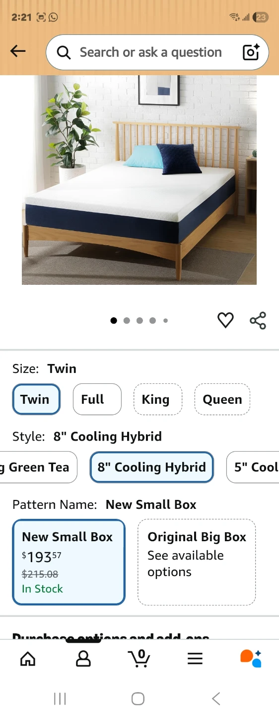 Zinus Twin 8 Inch Cooling Hybrid Mattress - photo 3