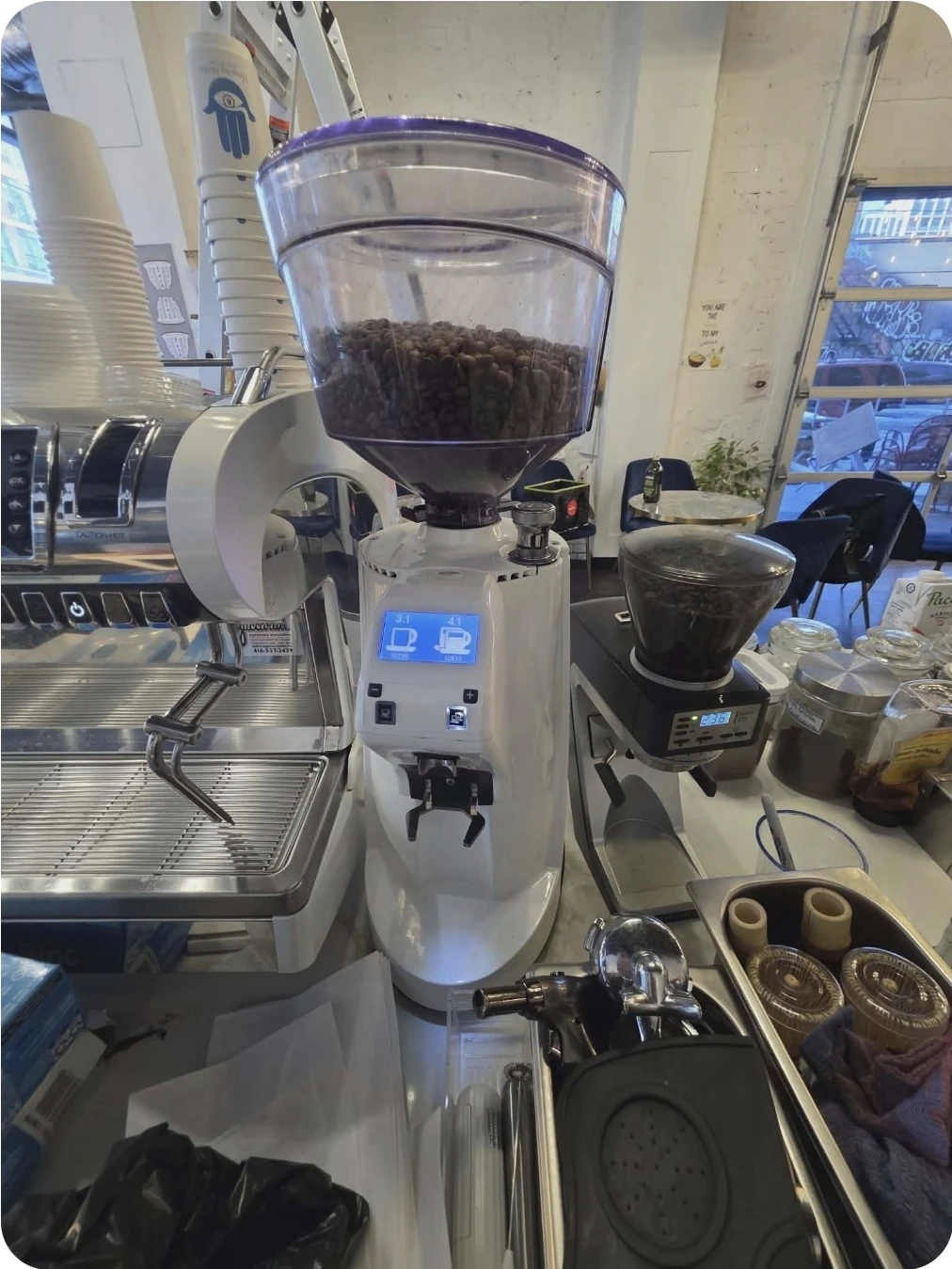 Nuova Simonelli Victoria Arduino Espresso Machine and  Grinder - photo 2