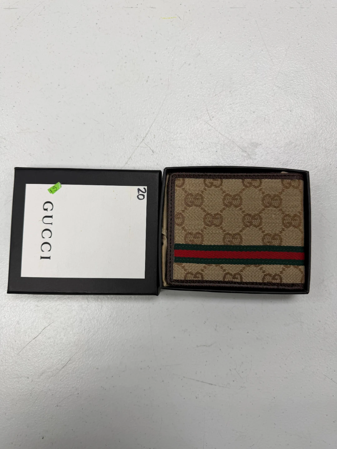 Gucci Monogram Canvas Bi-fold Wallet
