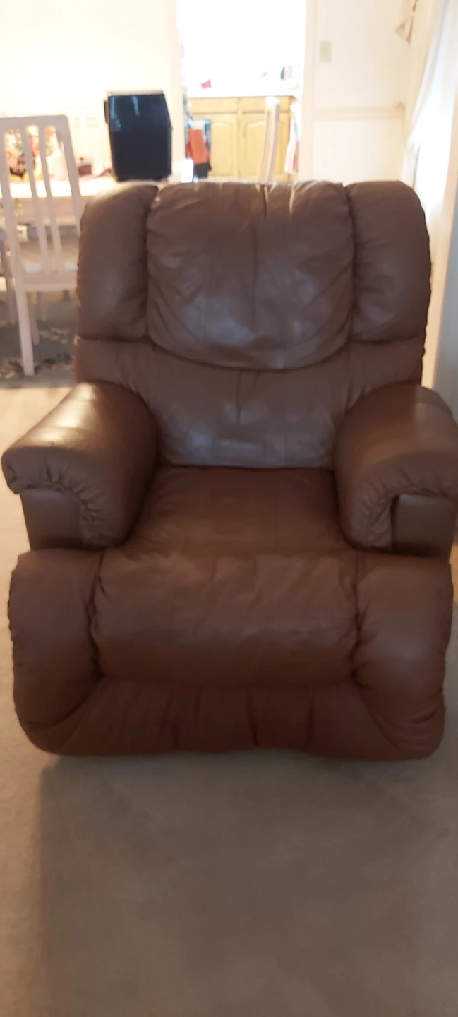 Brown Leather Recliner Chair