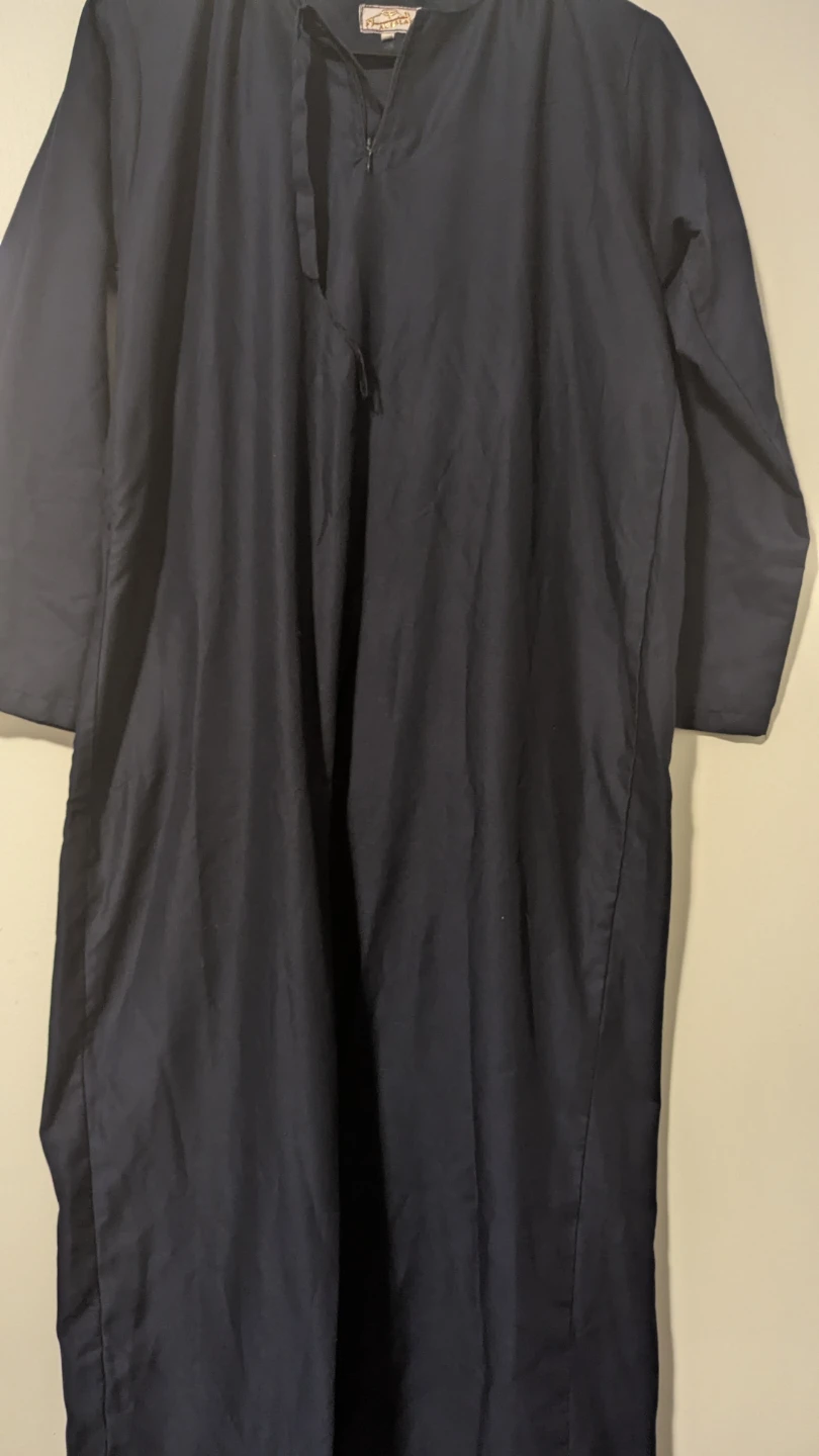 Navy Blue Thobe - Size Medium - NEW