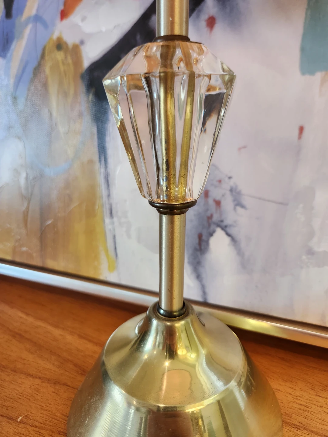 MCM Crystal Accent LAMP circa 1950's - photo 4