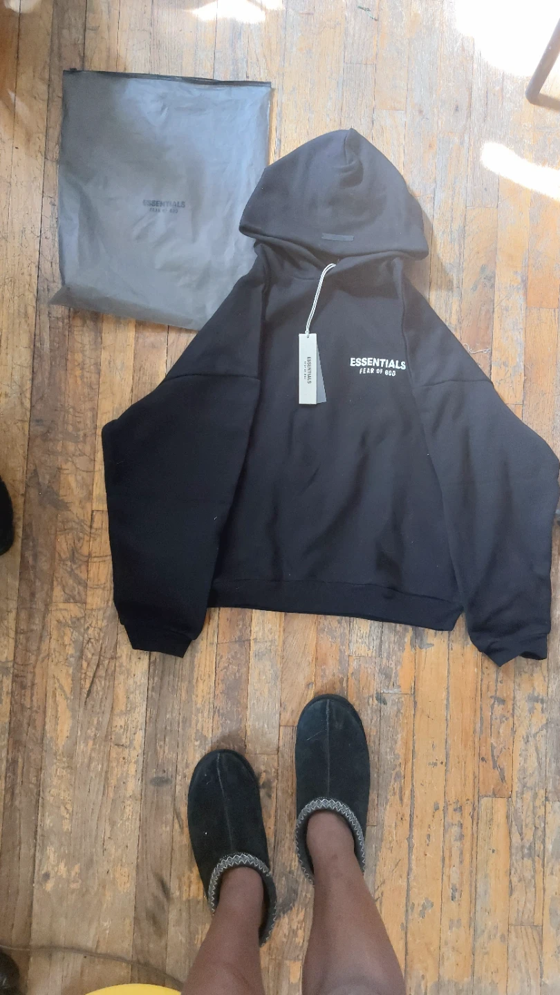 Fear of God Essentials Black Hoodie