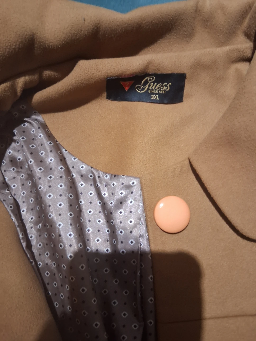 Guess Women's Camel Coat Size 3XL