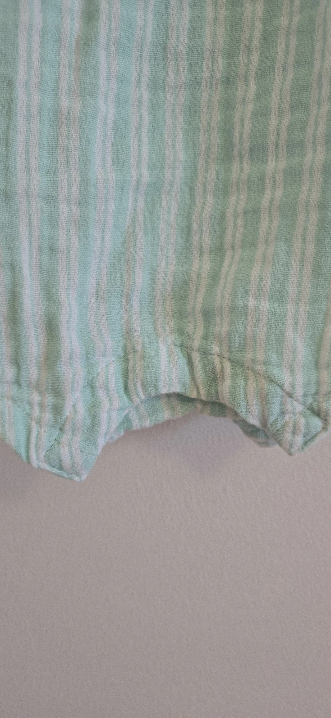 Old Navy Baby Girl Striped Flower Romper 6-12M - photo 3