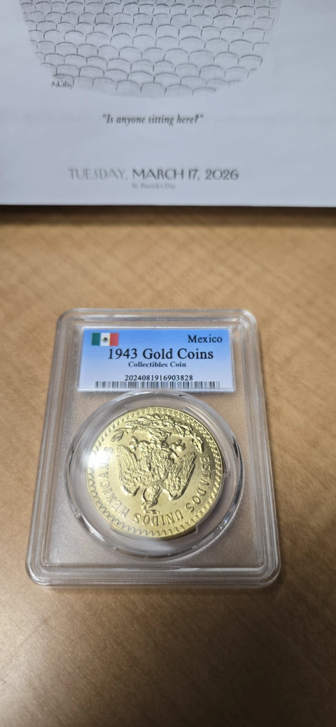 ​Mexican 50 Peso "Centenario" Novelty Replica (1943 Design) - photo 2