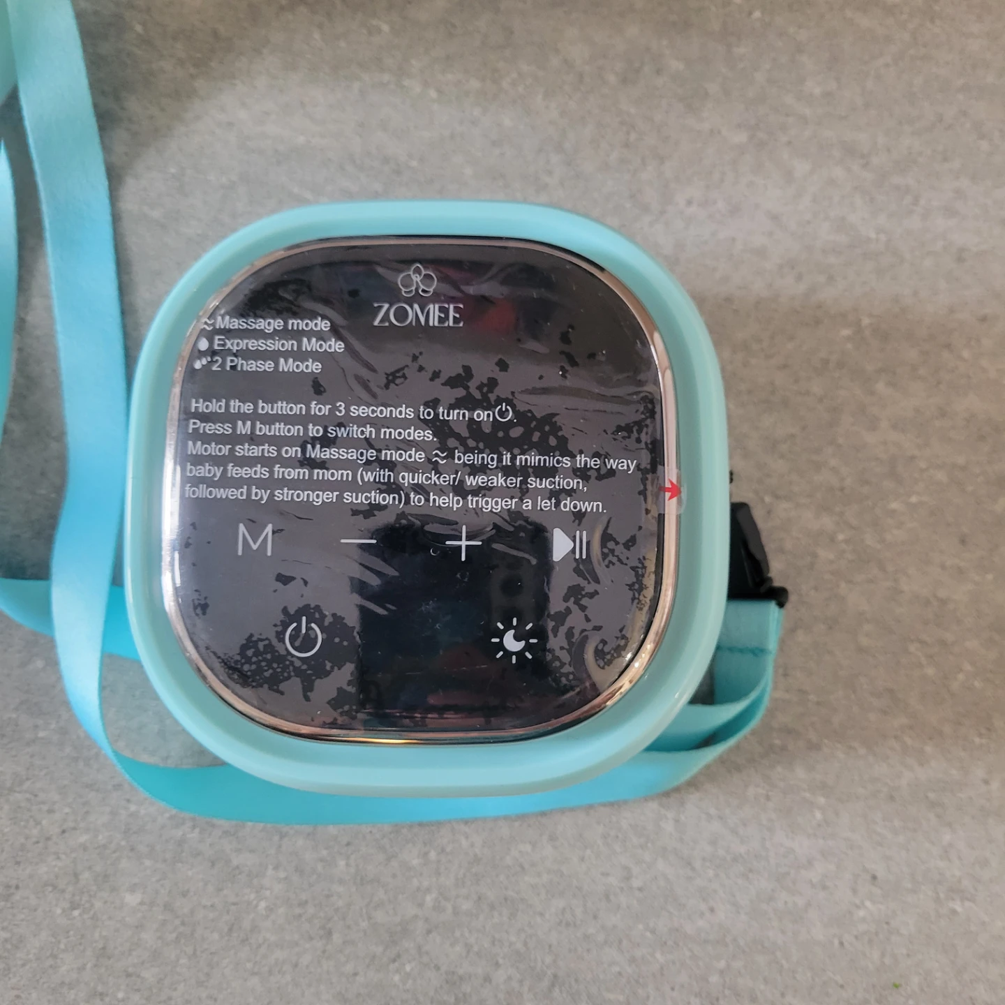 Zomée Wearable Double Electric Breast Pump - Mint Green - photo 2