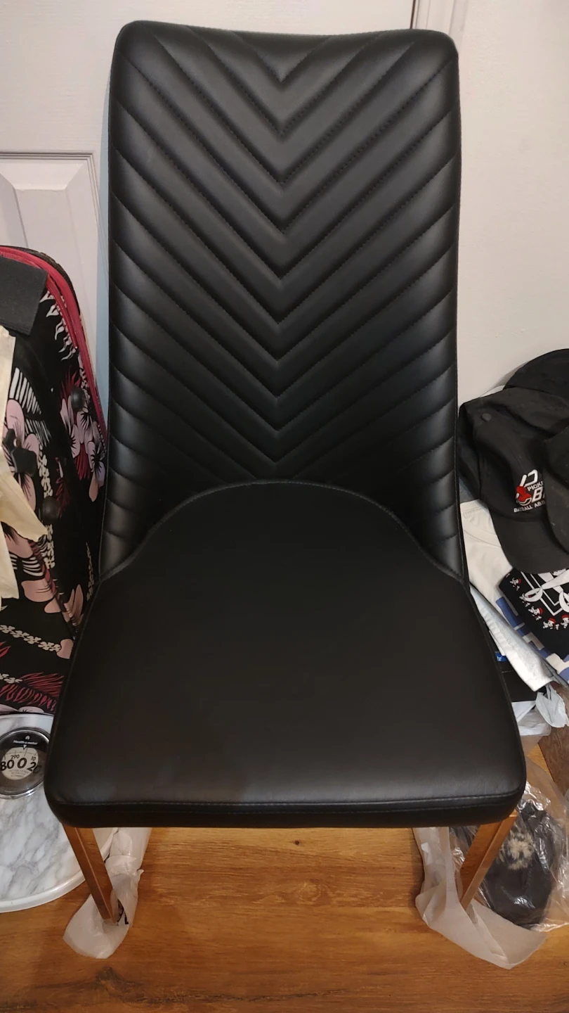 Black Upholstered Dining Chair