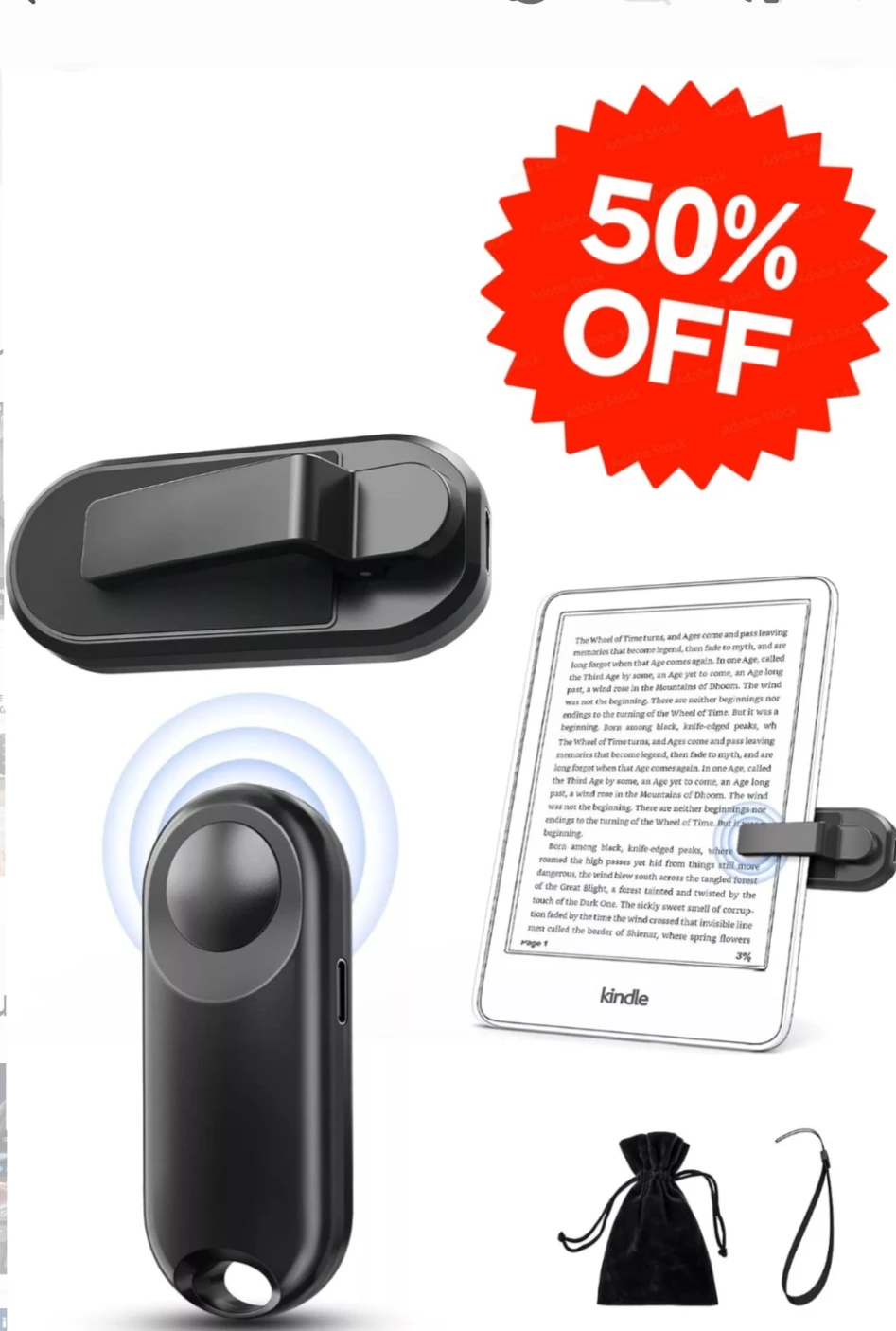 Wireless Page Turner Remote Control for E-readers🧡