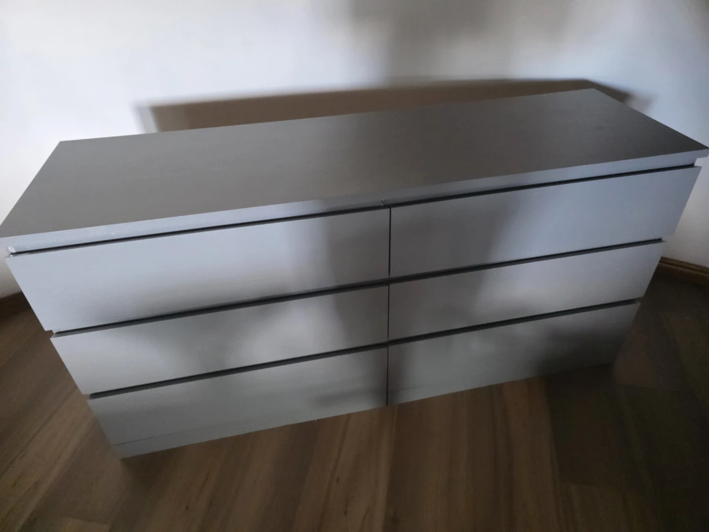Grey 6-Drawer Dresser