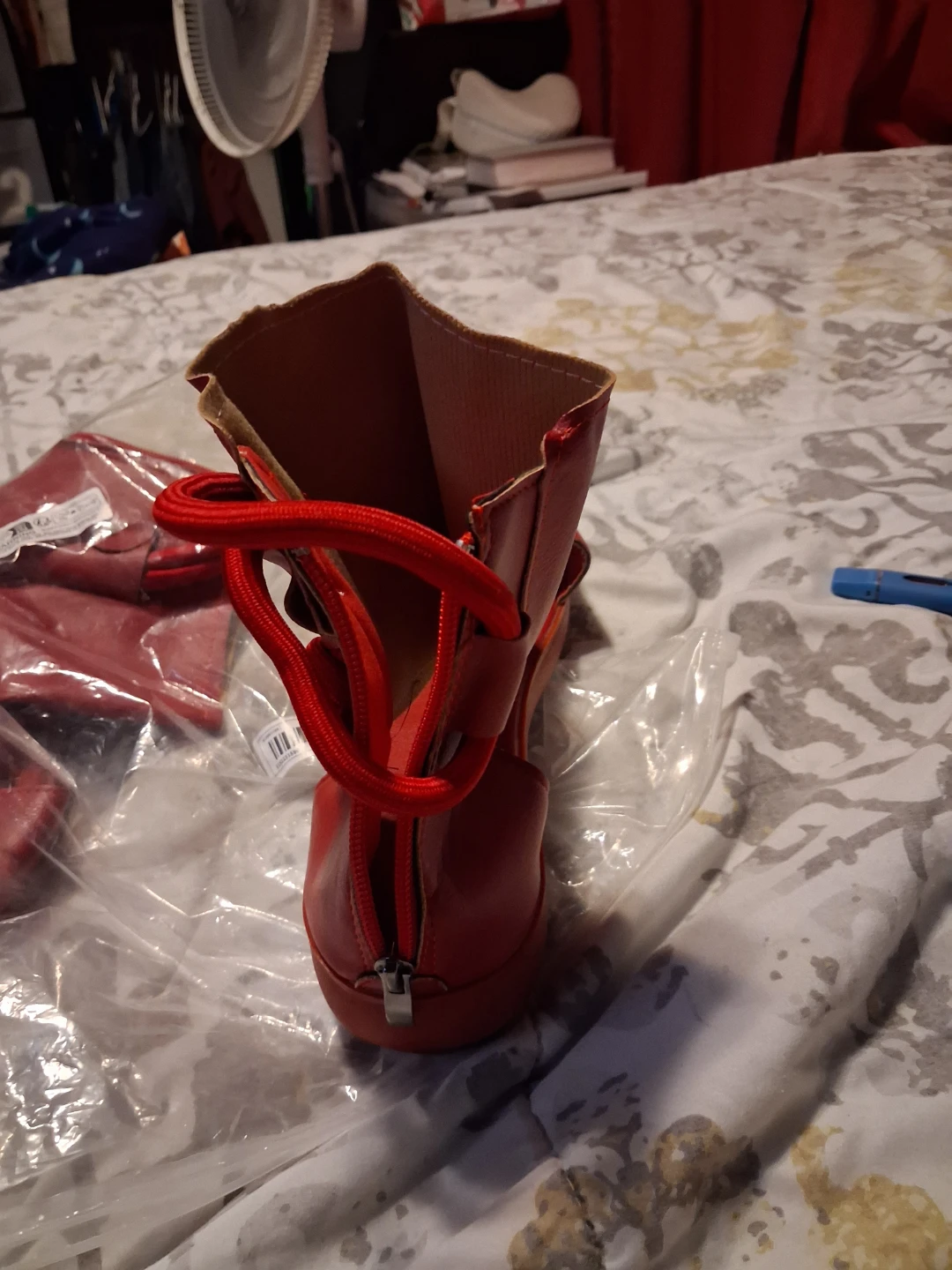 Red Gladiator Sandals - photo 2