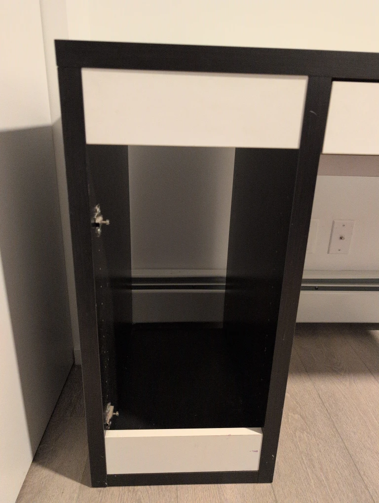 Black and white IKEA desk - photo 4