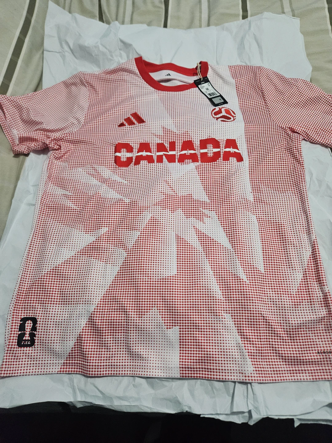 New with tags host nation Adidas Canada Soccer Jersey XL - photo 3