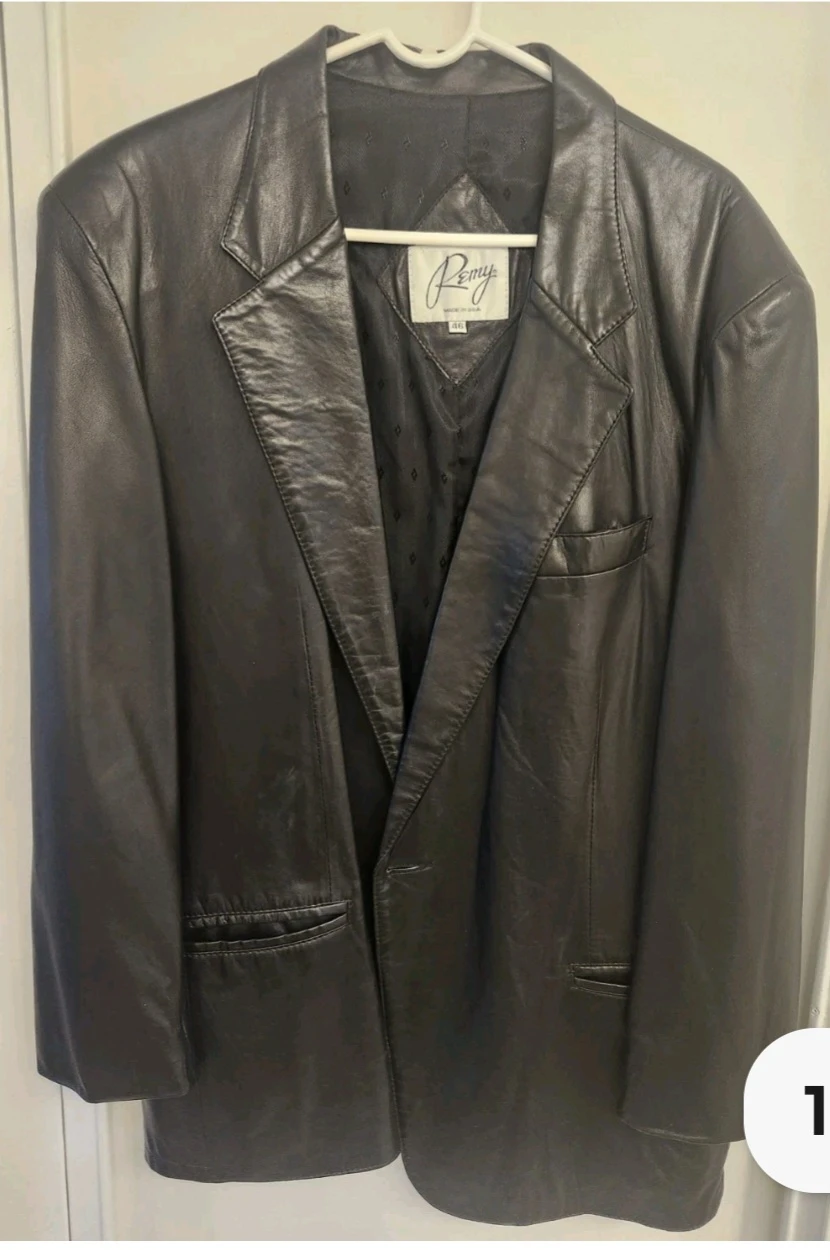 Pony Leather Blazer Jacket
