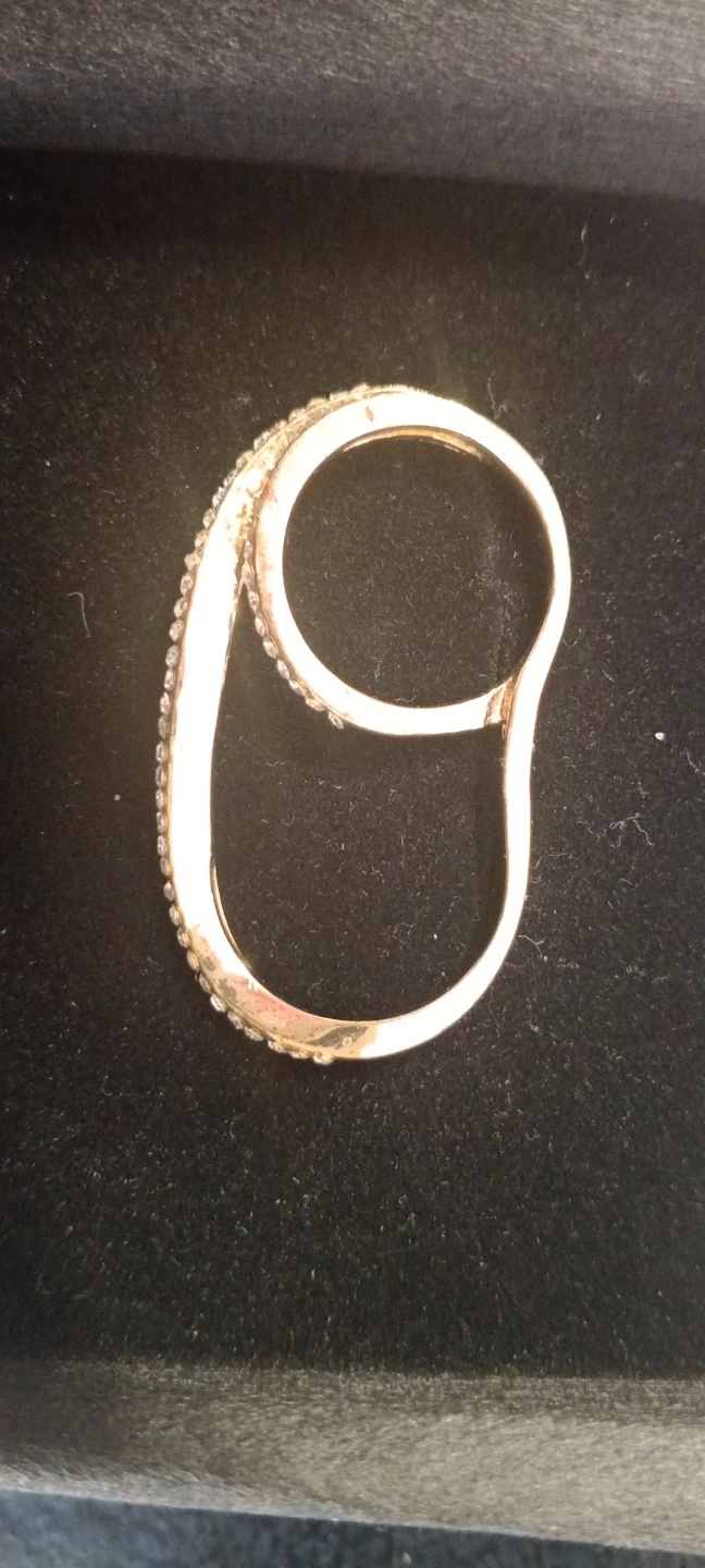 Two-Finger Ring with Stones - photo 2