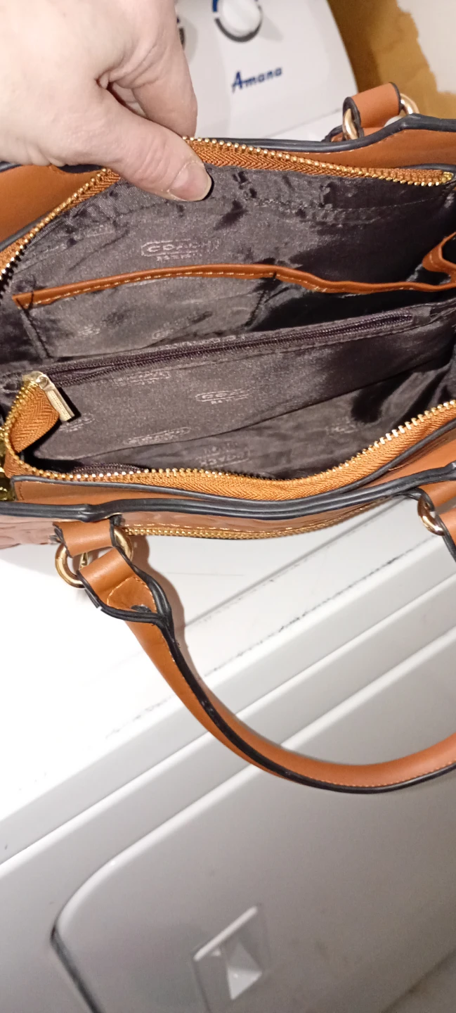 Coach Brown Monogram Satchel Handbag - photo 5