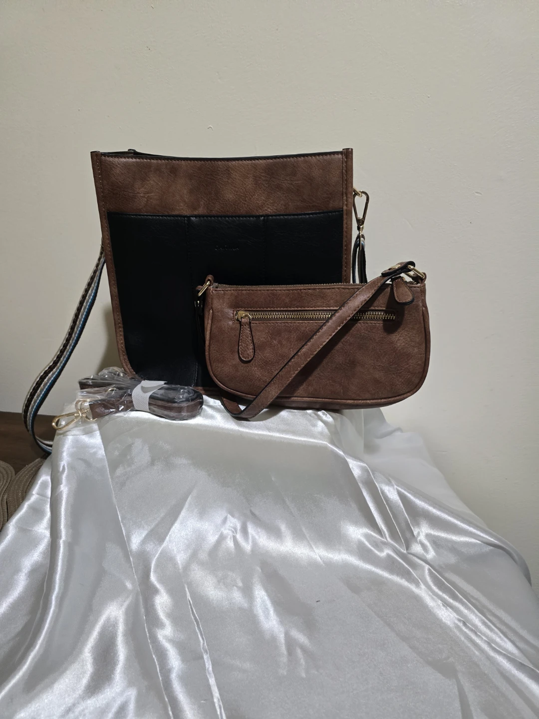 NWT Caitina 2-in-1 Crossbody Set -  Striped Strap