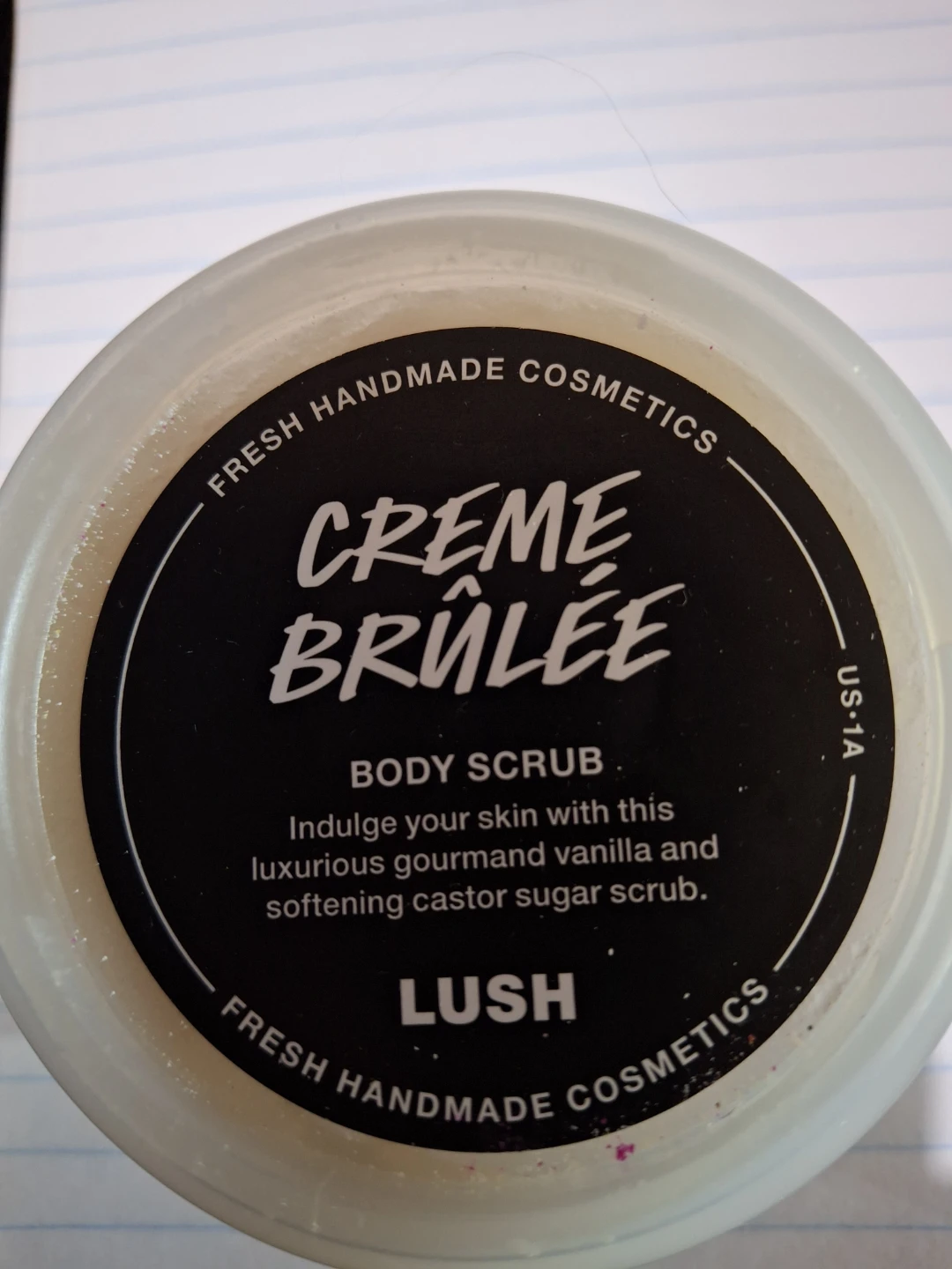 LUSH Creme Brûlée Body Scrub