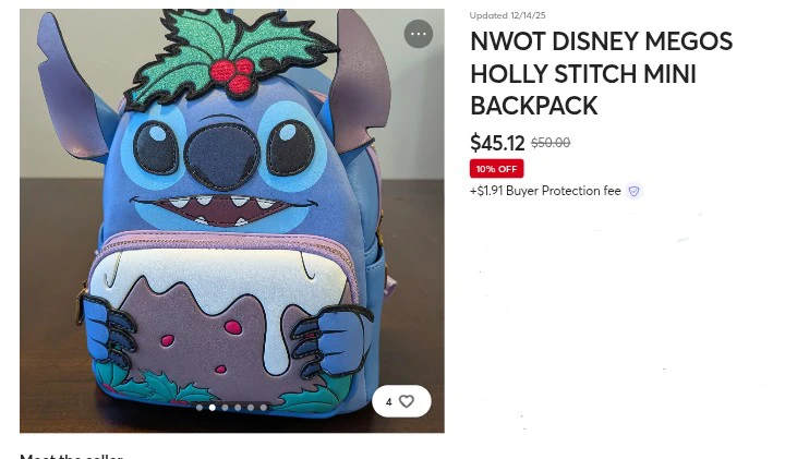 Holiday Lilo and Stitch mini backpack - photo 2