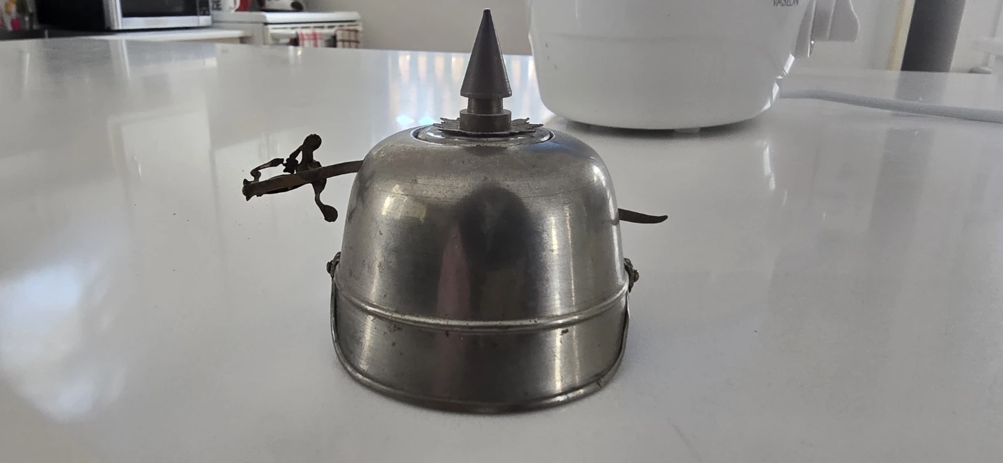 Vintage Metal Helmet Humidor - photo 2