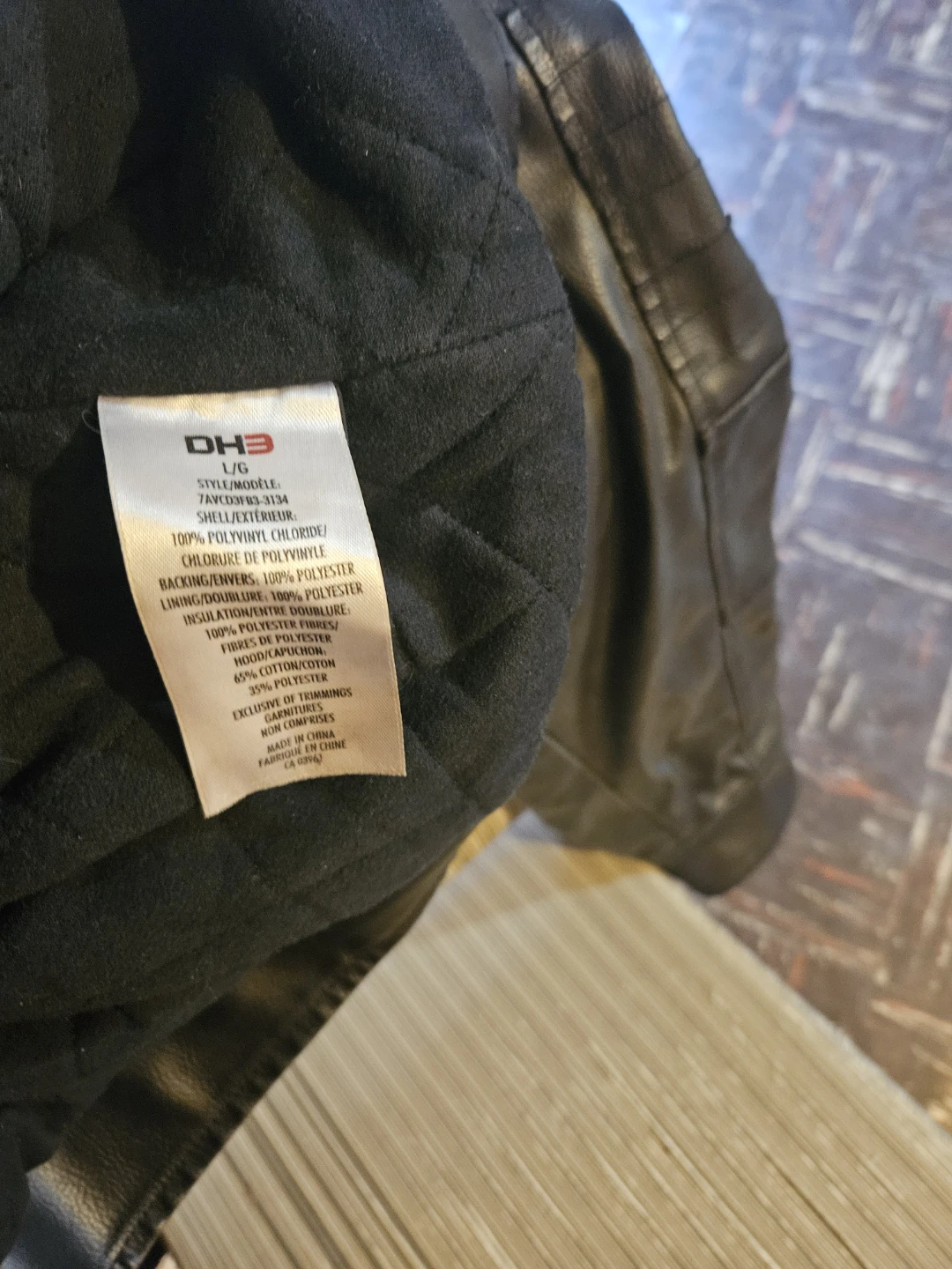 DH3 Faux Leather Moto Jacket L/G - photo 3
