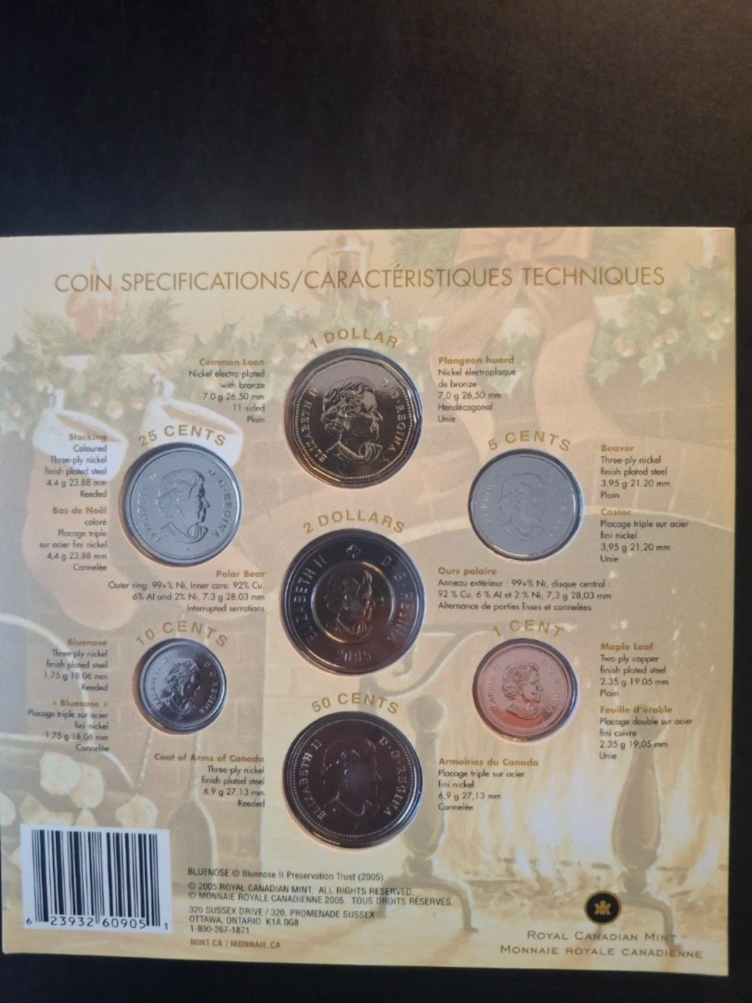 Royal Canadian Mint 2005 Holiday Gift Set - photo 3
