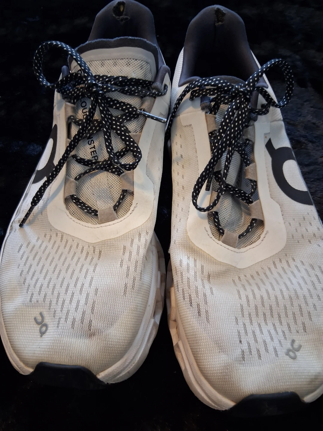 On Cloudmonster Running Shoes White - photo 3