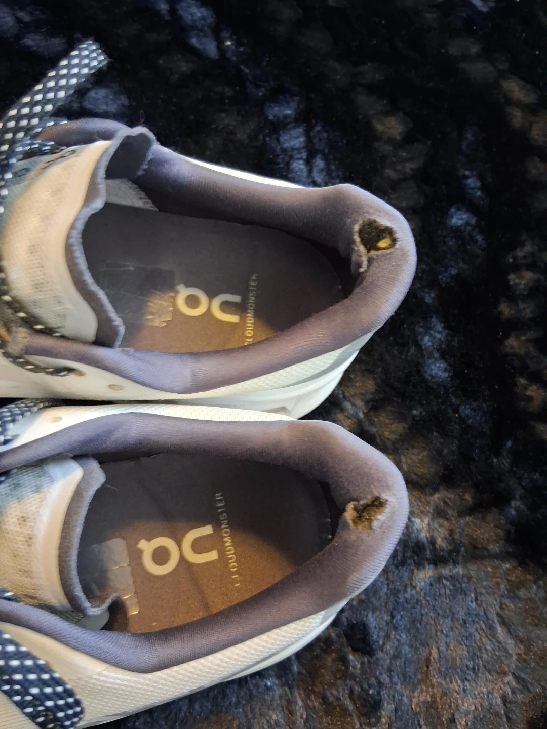 On Cloudmonster Running Shoes White - photo 4
