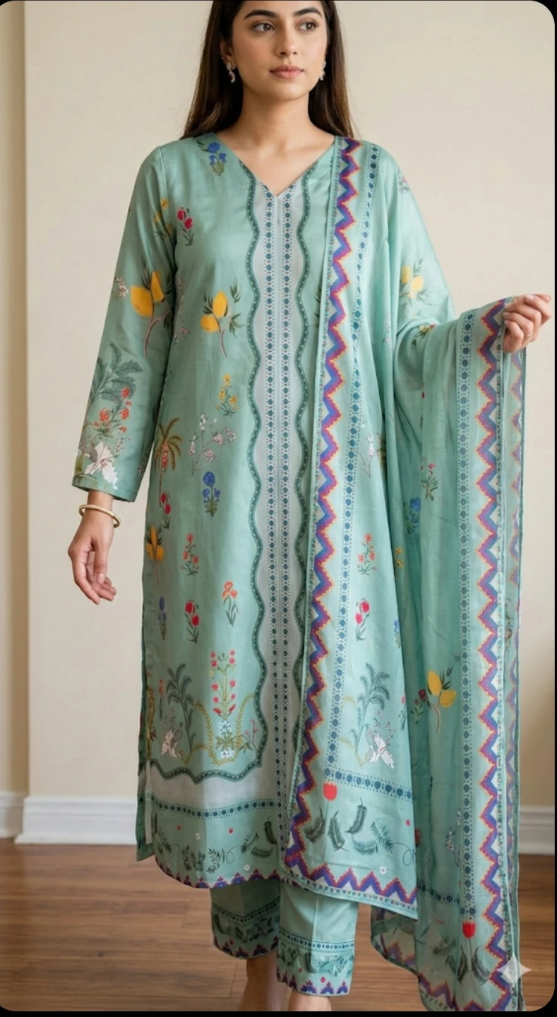 3 pcs pure silk coord set