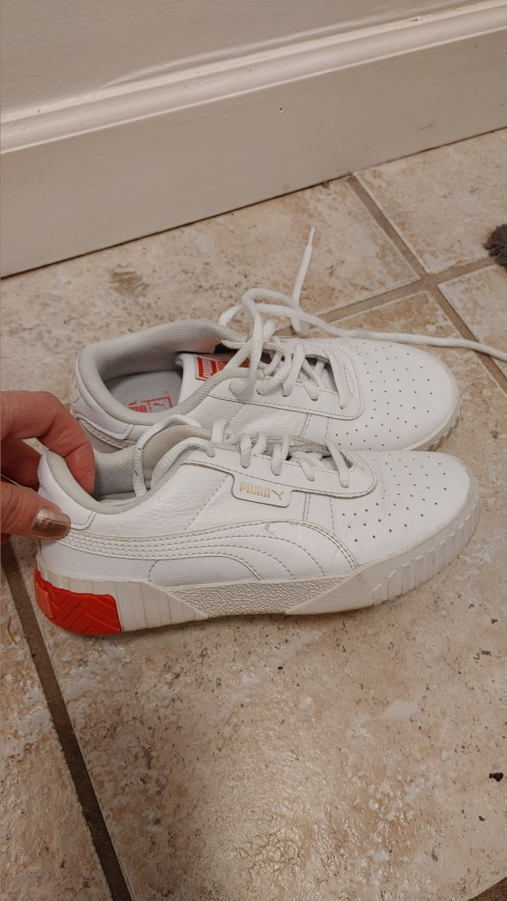 Puma Girls  White Sneakers size 3